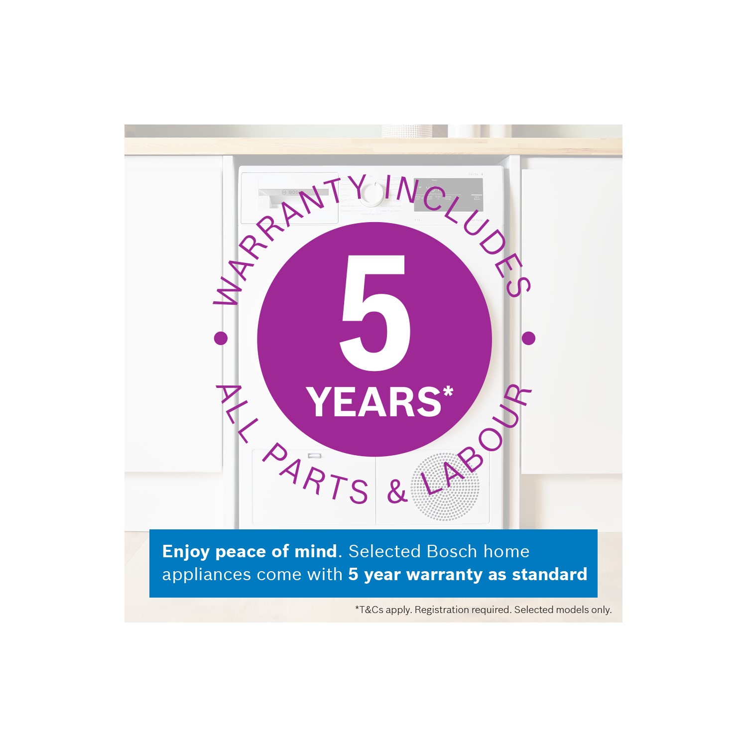 Bosch WTH85225GB Series 4 8kg Heat Pump Tumble Dryer - White Bosch WTH85225GB Series 4 8kg Heat Pump Tumble Dryer - White