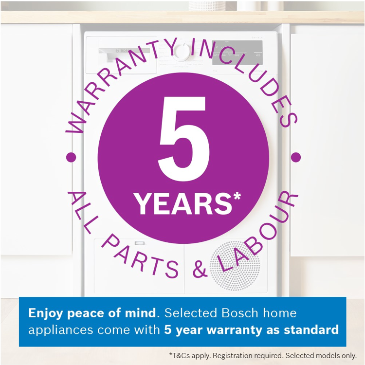 Bosch Series 4 8kg Heat Pump Tumble Dryer - A++ Rated - White