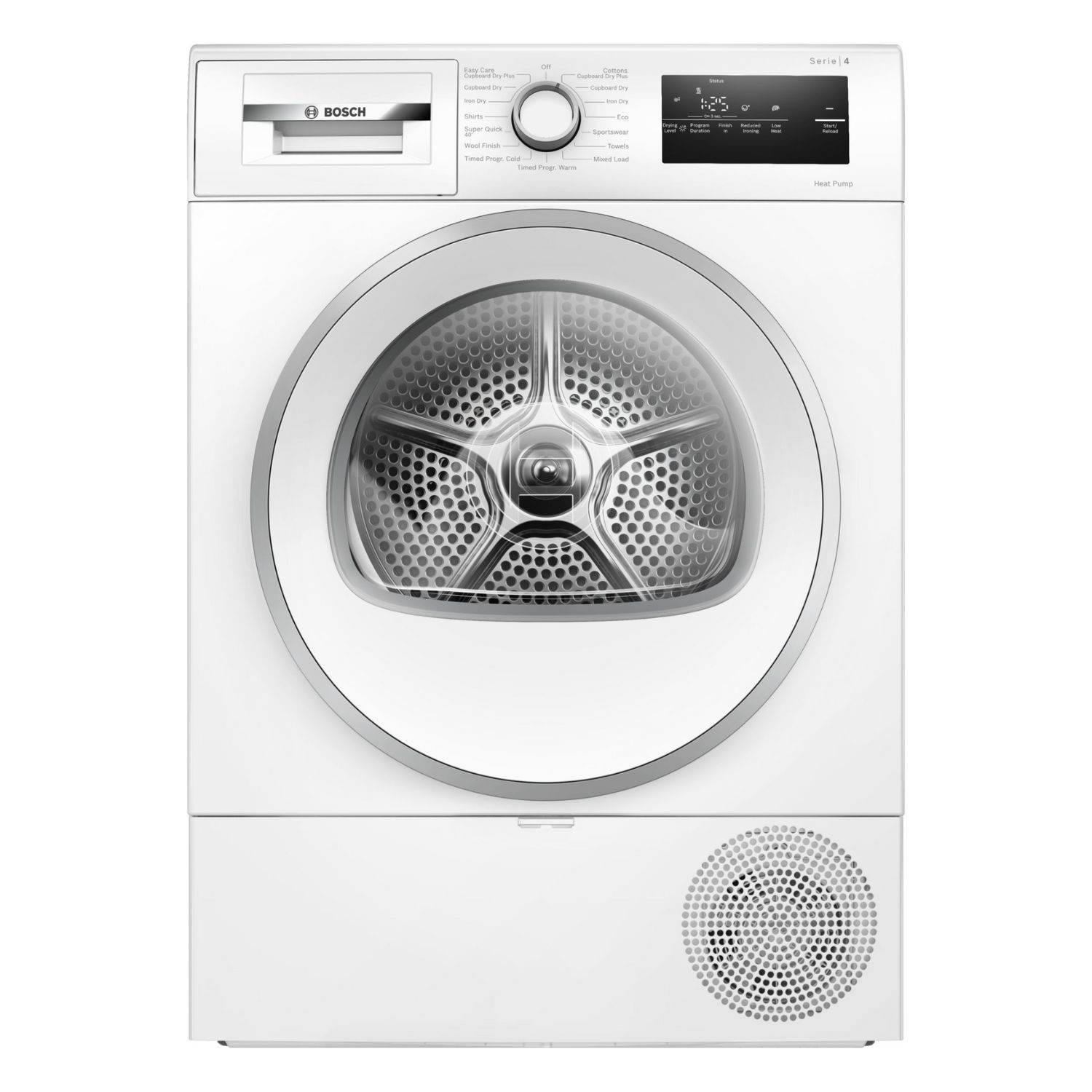 Bosch Series 4 8kg Heat Pump Tumble Dryer - White