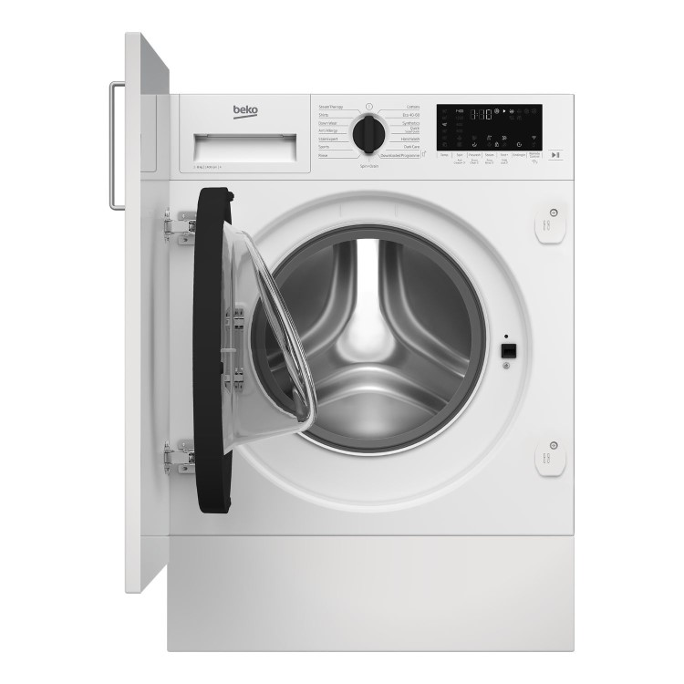 Beko RecycledTub&reg; 8kg 1400rpm Integrated Washing Machine - White