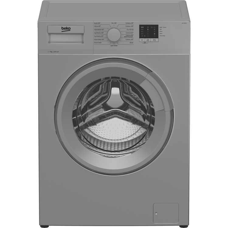 Beko WTL72051S 7kg 1200rpm Freestanding Washing Machine - Silver