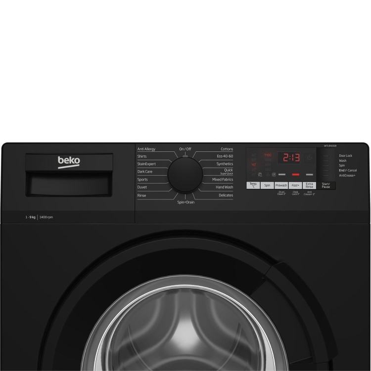 Beko RecycledTub&reg; 9kg 1400rpm Washing Machine - Black