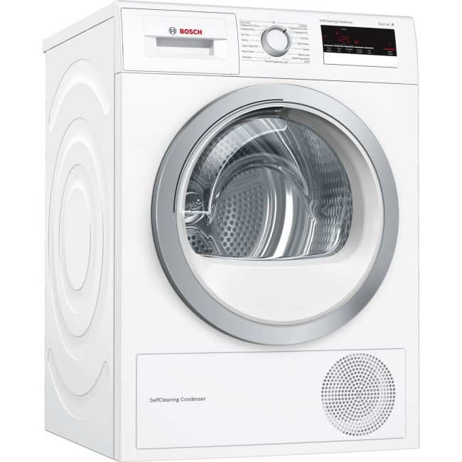 GRADE A1 - Bosch WTM85230GB 8kg Freestanding Heat Pump Tumble Dryer - White