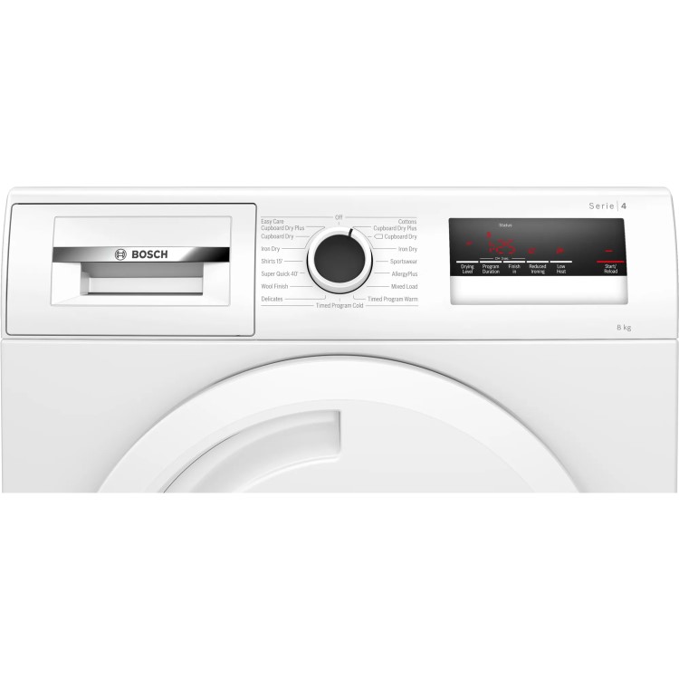Bosch Series 4 8kg Condenser Tumble Dryer - White