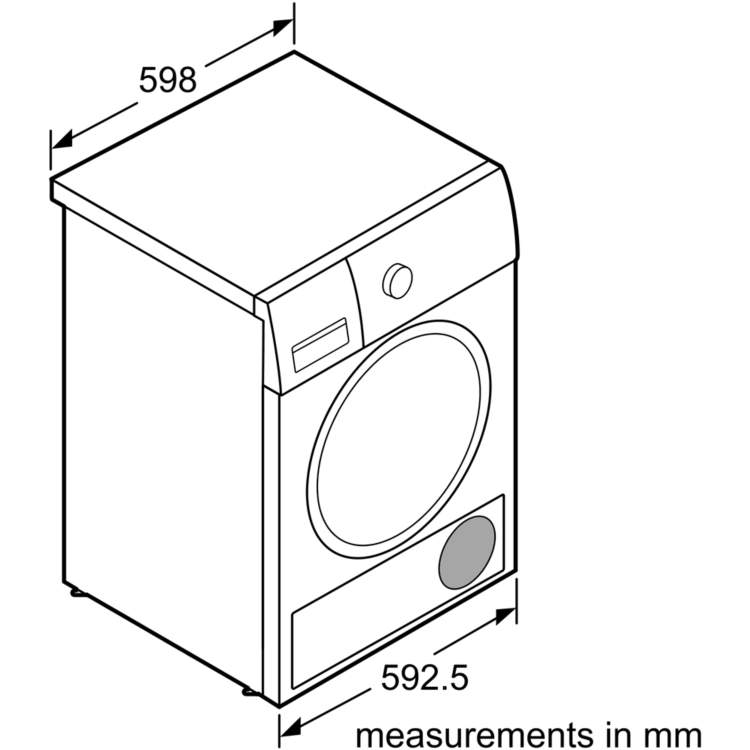 Bosch WTN83200GB 8kg Freestanding Condenser Tumble Dryer - White
