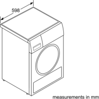 Refurbished Bosch Series 4 WTN83201GB Freestanding Condenser 8KG Tumble Dryer White