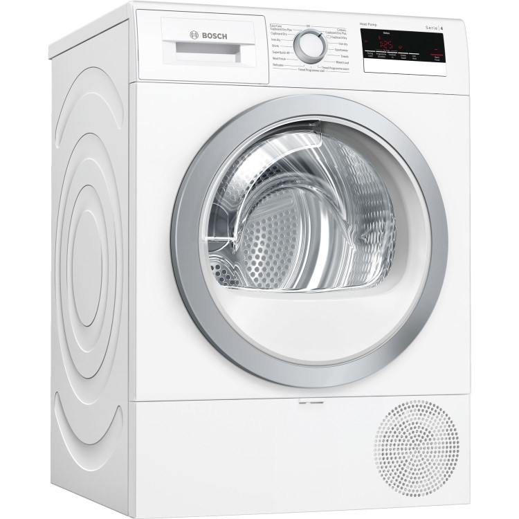 Bosch WTR85V21GB Serie 4 8kg Freestanding Heat Pump Tumble Dryer - White