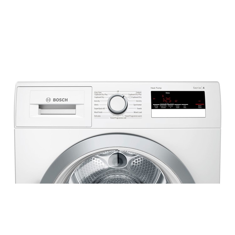 Bosch WTR85V21GB Serie 4 8kg Freestanding Heat Pump Tumble Dryer - White