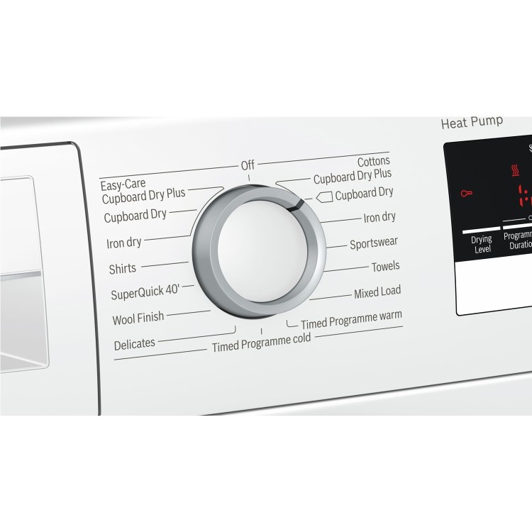 Bosch WTR85V21GB Serie 4 8kg Freestanding Heat Pump Tumble Dryer - White