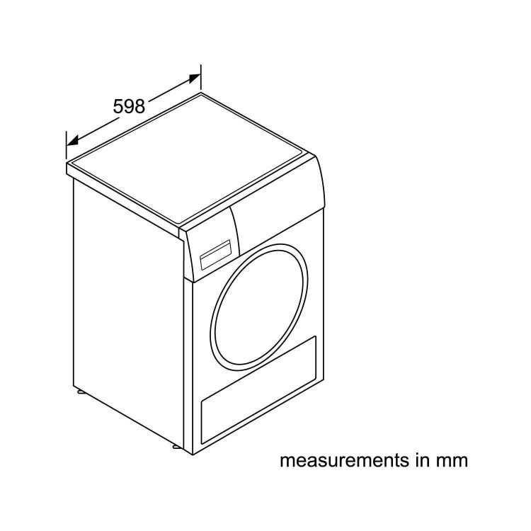 Bosch WTW87560GB 9kg Freestanding Heat Pump Tumble Dryer - White