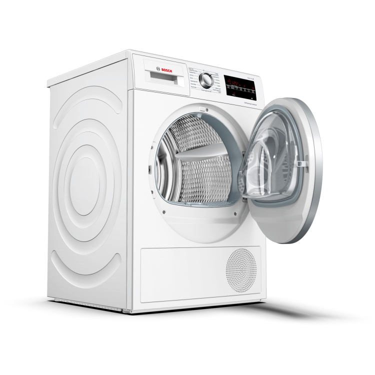 Bosch WTW85493GB Serie 6 8kg Freestanding Heat Pump Tumble Dryer White