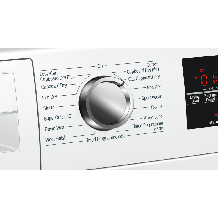 Bosch WTW85493GB Serie 6 8kg Freestanding Heat Pump Tumble Dryer White