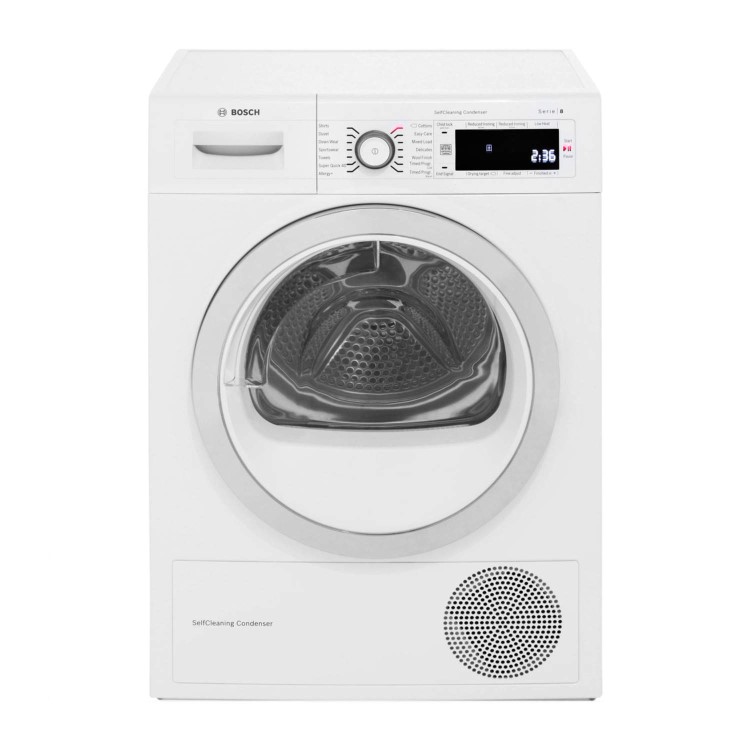 GRADE A1 - As new but box opened - Bosch WTW87560GB 9kg Freestanding Condenser Tumble Dryer White