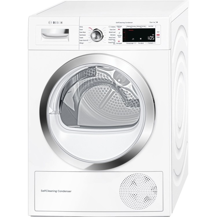 GRADE A2 - Bosch WTWH7560GB 9kg Freestanding Heat Pump Tumble Dryer - White