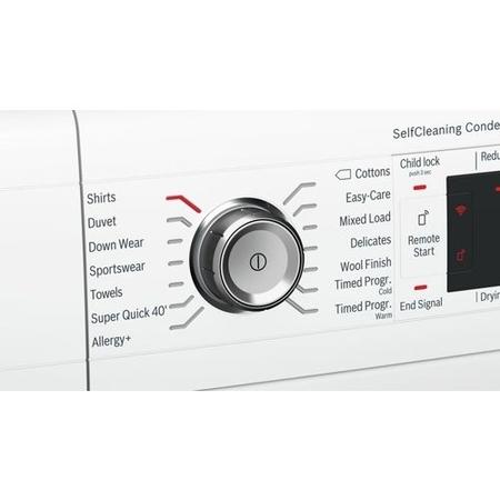 GRADE A2 - Bosch Serie 8 WTWH7561GB 9kg Freestanding Heat Pump Tumble Dryer - White