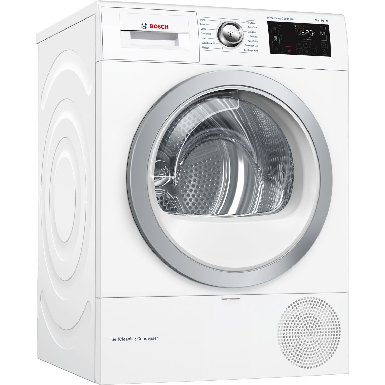 Bosch WTWH7660GB Serie 6 9kg Heat Pump Tumble Dryer - White