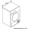Refurbished Bosch WTX88EH9GB Serie 8 9kg Freestanding Heat Pump Tumble Dryer - White
