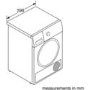 GRADE A3 - Bosch WTX88EH9GB Serie 8 9kg Freestanding Heat Pump Tumble Dryer - White
