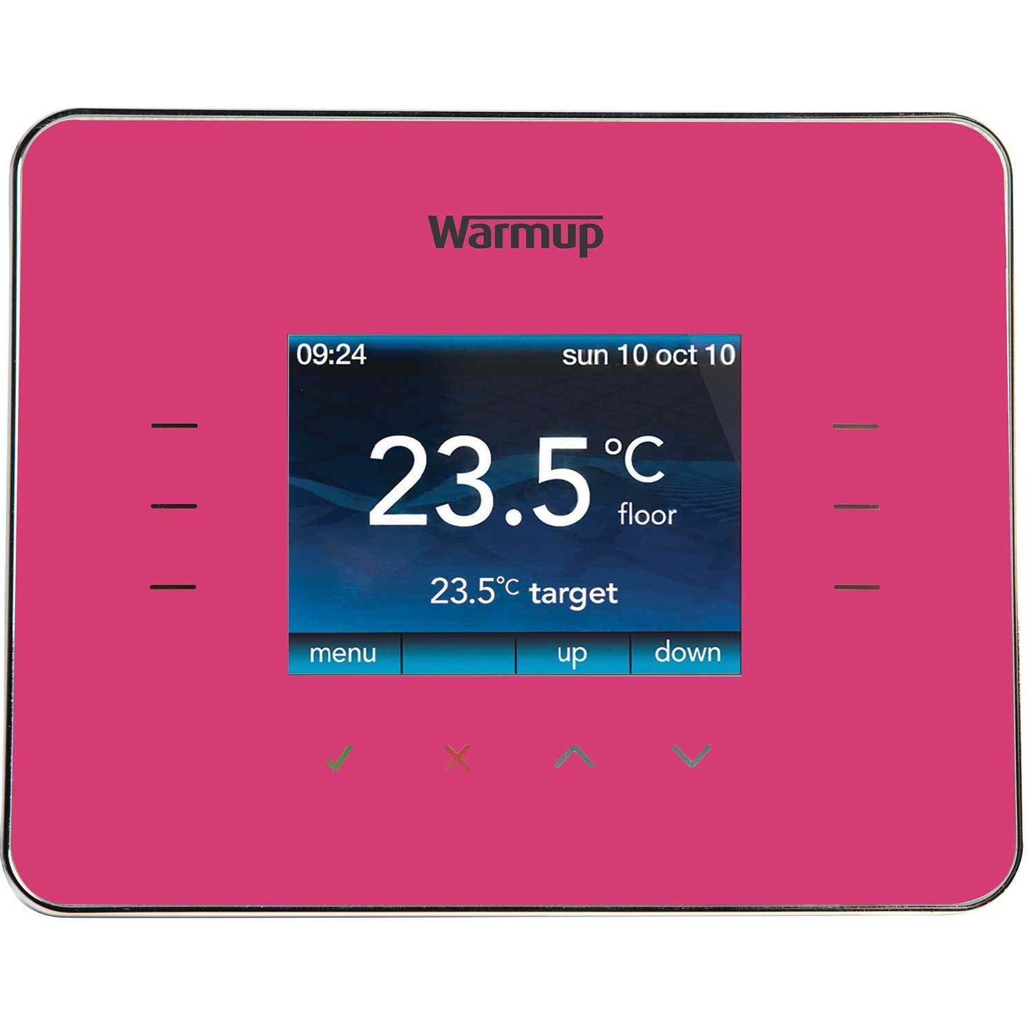 Pink 3iE Underfloor Heating Thermostat - Warmup