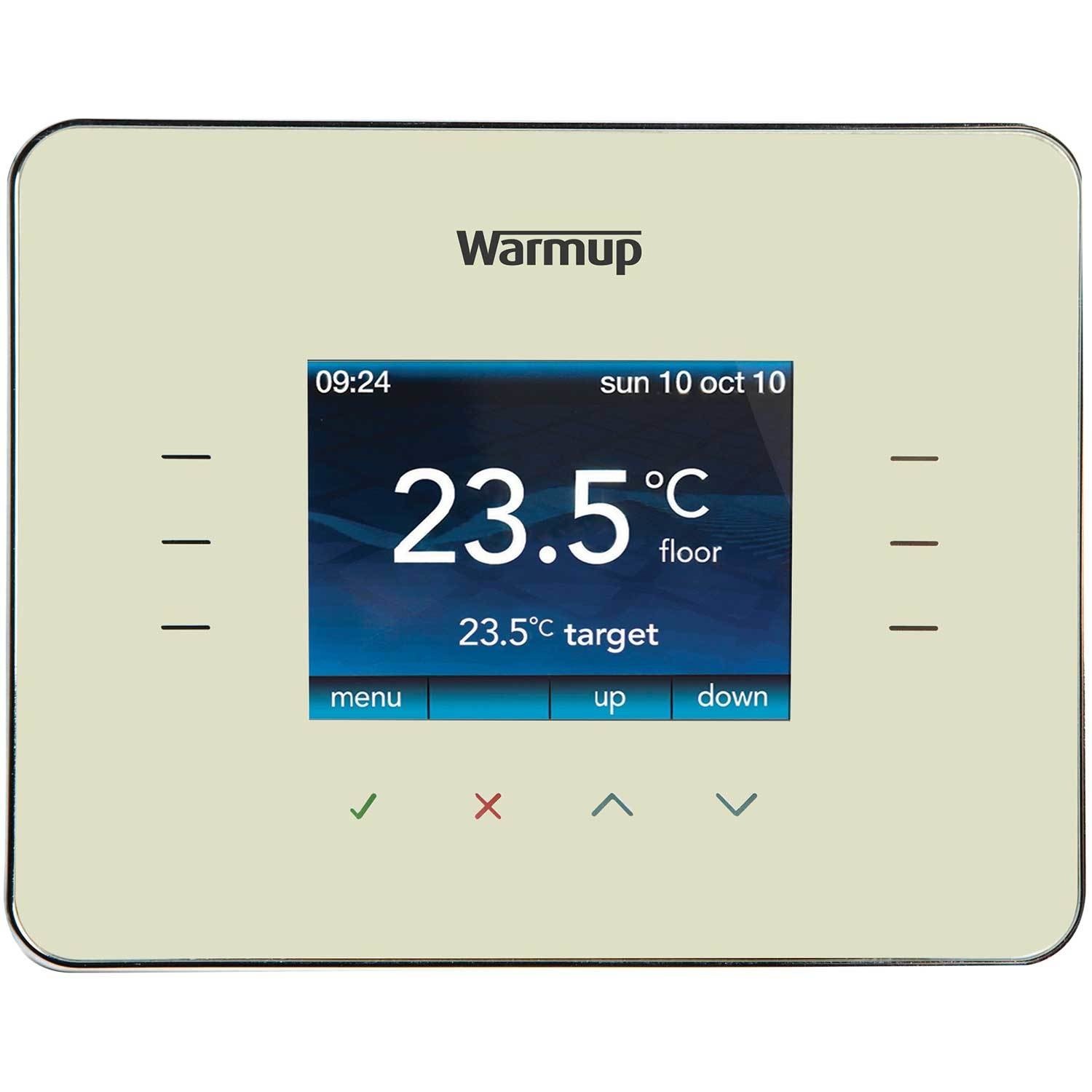 Cream 3iE Underfloor Heating Thermostat - Warmup