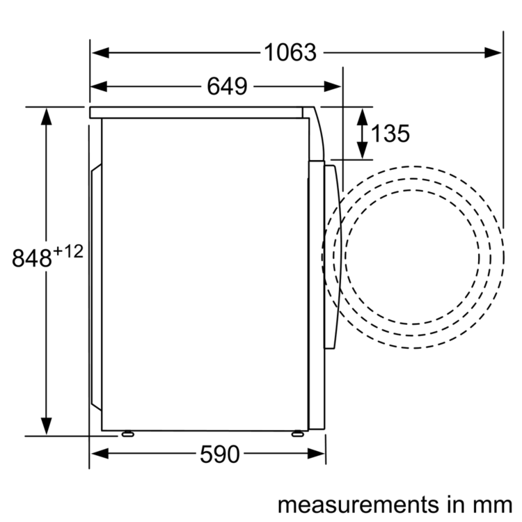 GRADE A2 - Bosch Serie 6 WVG30462GB 7kg Wash 4kg Dry Freestanding Washer Dryer - White