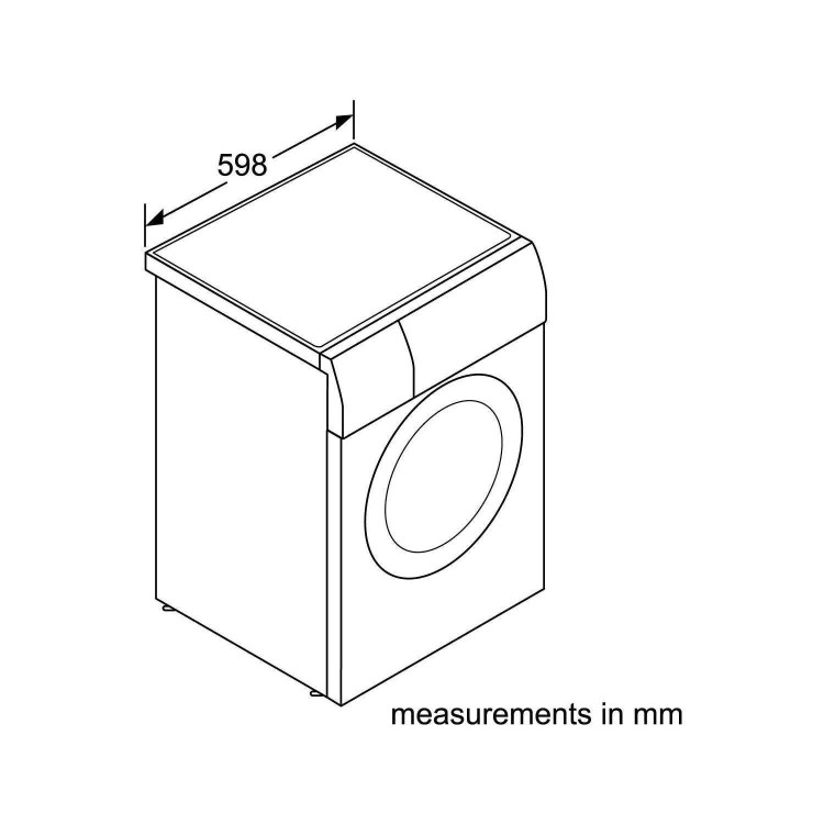 GRADE A2 - Bosch WVG3046SGB 8kg Wash 5kg Dry 1500rpm Freestanding Washer Dryer-Silver