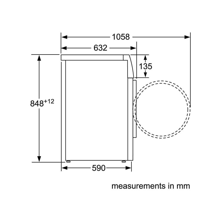 GRADE A2 - Bosch WVG3046SGB 8kg Wash 5kg Dry 1500rpm Freestanding Washer Dryer-Silver