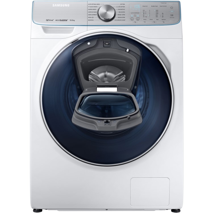 Refurbished Samsung AddWash WW10M86DQOA Freestanding 10KG 1600 Spin Washing Machine White