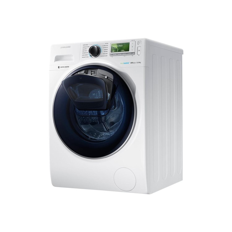 Samsung WW12K8412OW EcoBubble Addwash 12kg 1400rpm Freestanding Washing Machine-White