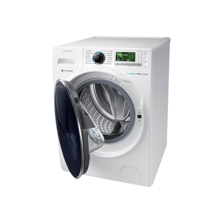 Samsung WW12K8412OW EcoBubble Addwash 12kg 1400rpm Freestanding Washing Machine-White