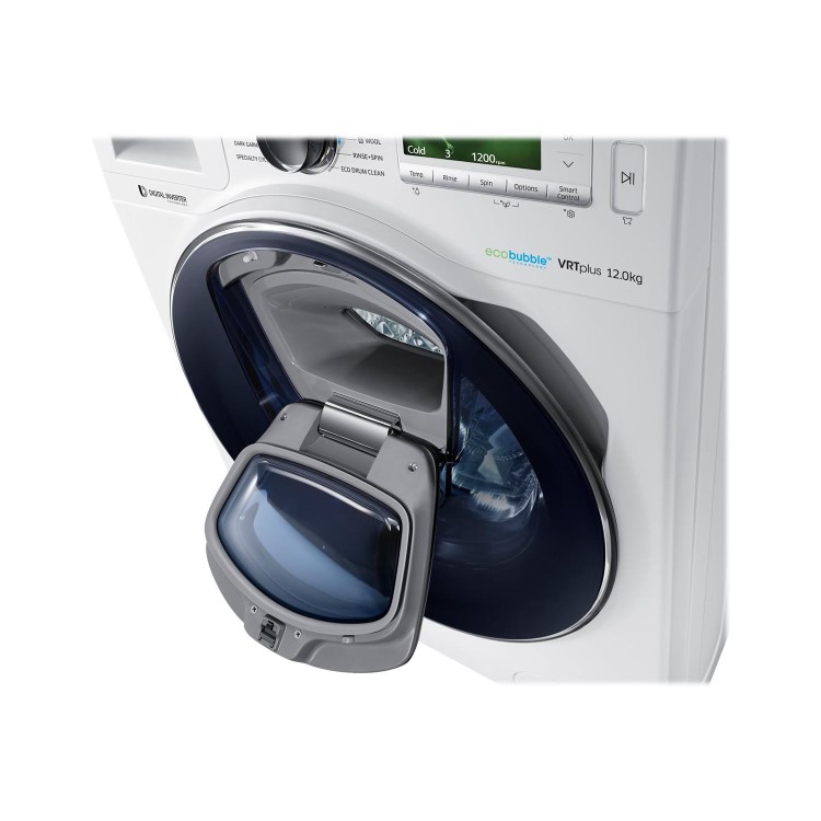 Samsung WW12K8412OW EcoBubble Addwash 12kg 1400rpm Freestanding Washing Machine-White
