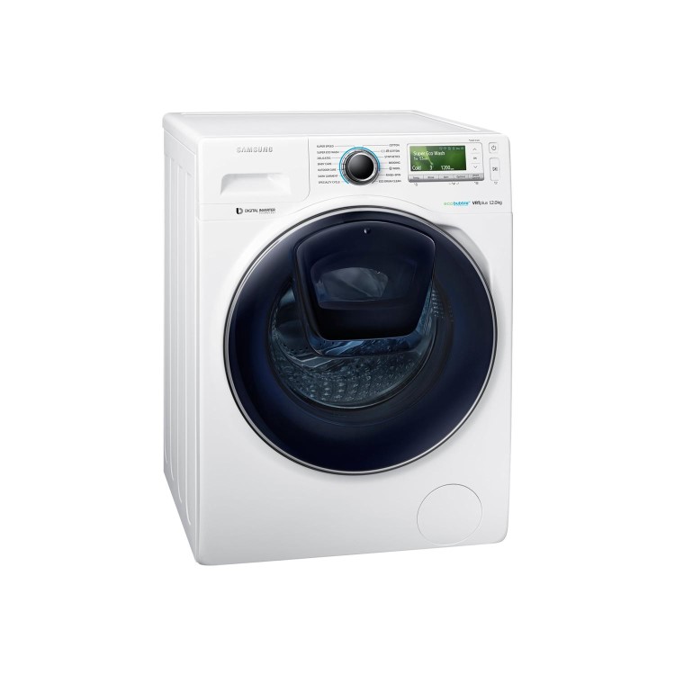 Samsung WW12K8412OW EcoBubble Addwash 12kg 1400rpm Freestanding Washing Machine-White