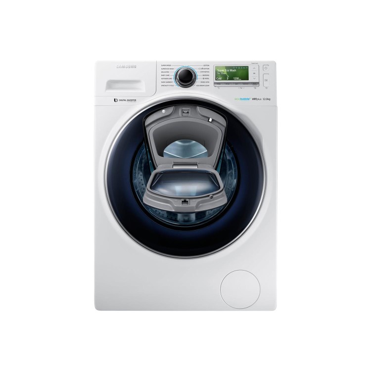 Samsung WW12K8412OW EcoBubble Addwash 12kg 1400rpm Freestanding Washing Machine-White