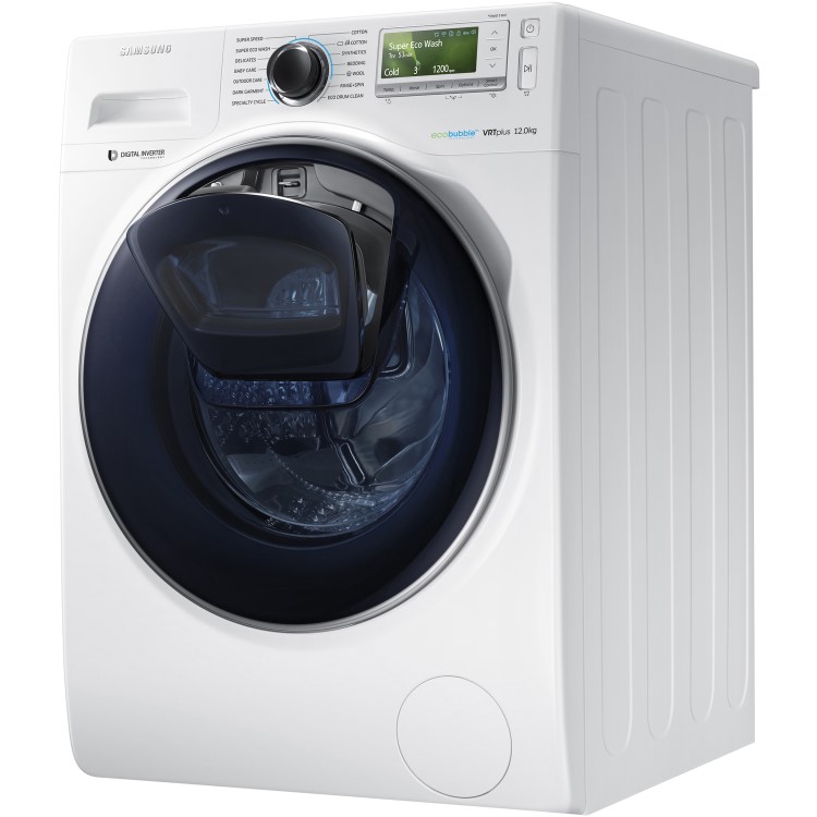 Samsung WW12K8412OW EcoBubble Addwash 12kg 1400rpm Freestanding Washing Machine-White