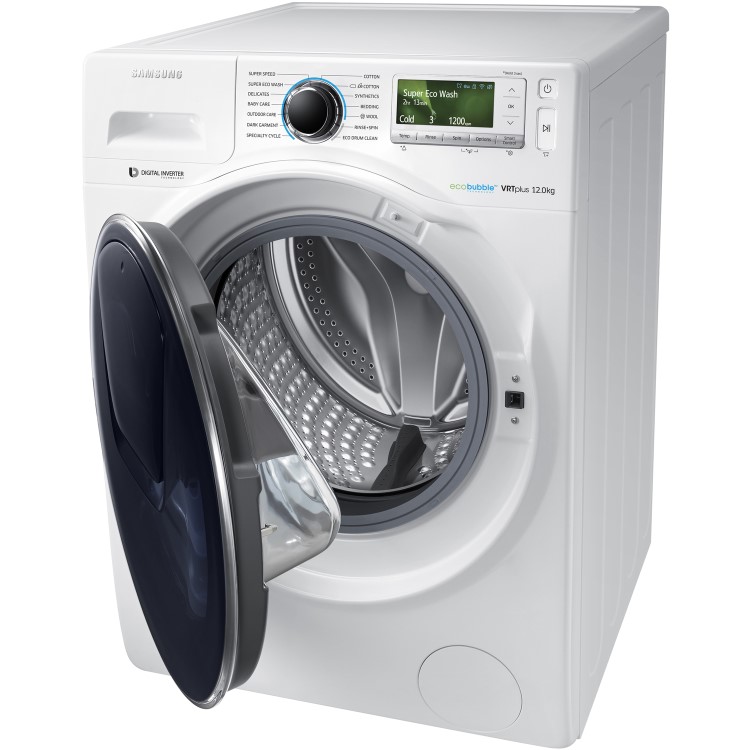 Samsung WW12K8412OW EcoBubble Addwash 12kg 1400rpm Freestanding Washing Machine-White