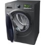 GRADE A2 - Samsung WW12K8412OX AddWash/ EcoBubble 12kg 1400rpm Freestanding Washing Machine-Graphite
