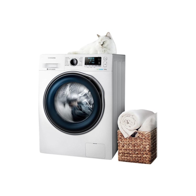 GRADE A2 - Samsung WW80J6410CW EcoBubble 8kg 1400rpm Freestanding Washing Machine - White