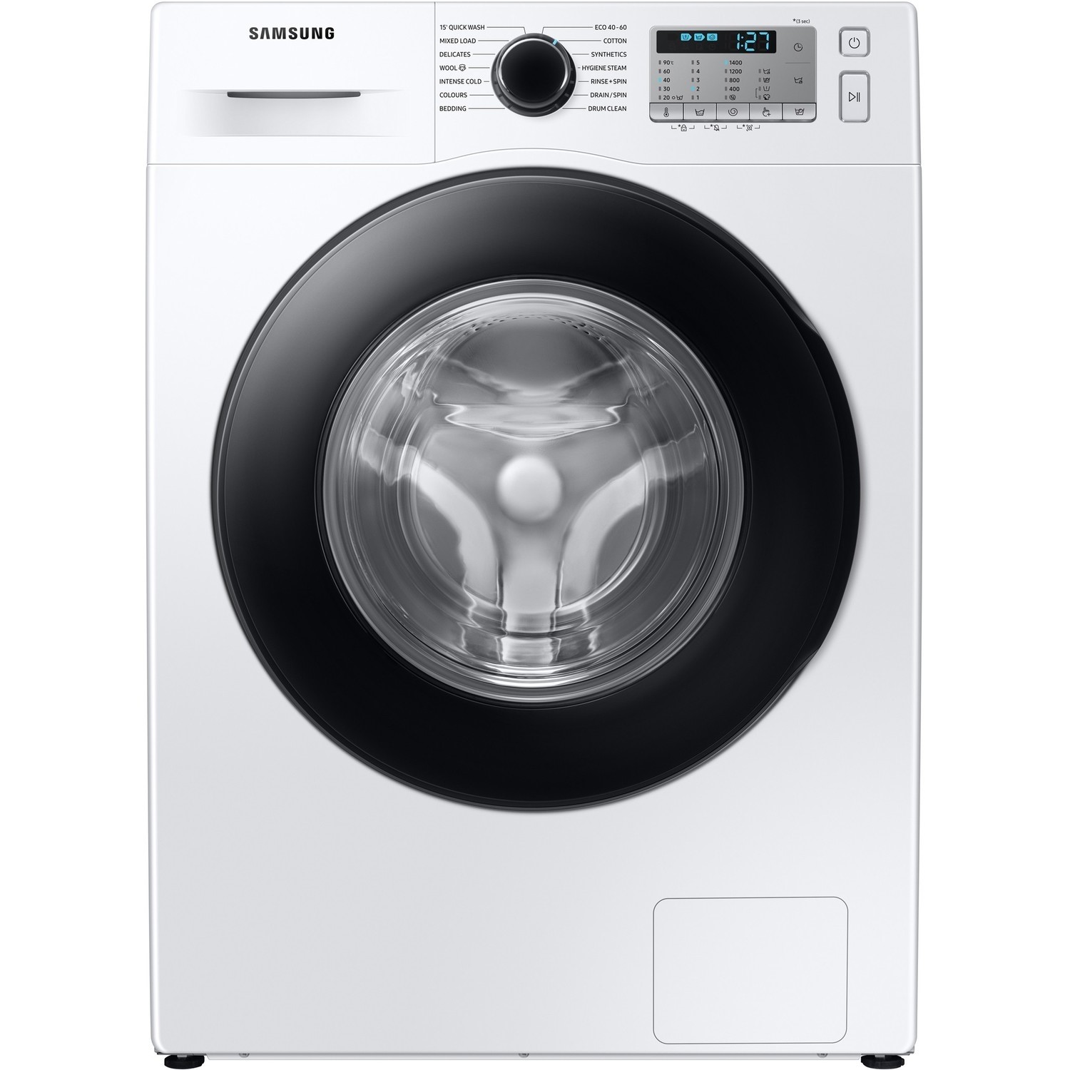 Refurbished Samsung ecoBubble WW80TA046AH/EU Freestanding 8KG 1400 Spin Washing Machine White