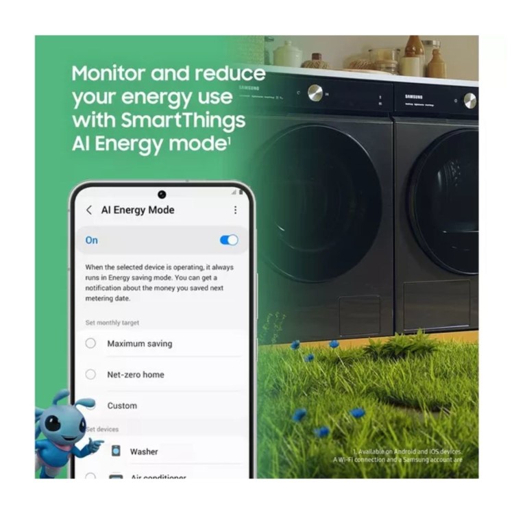 Samsung Series 5 AI Energy 9kg 1400rpm Washing Machine - Black