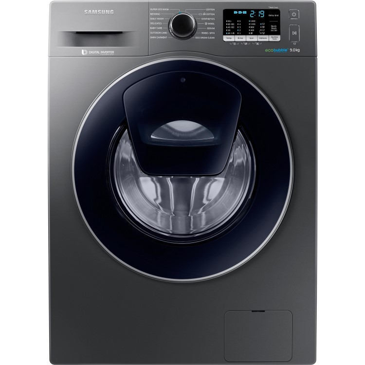 Samsung WW90K5410UX AddWash EcoBubble 9kg 1400rpm Freestanding Washing Machine - Graphite