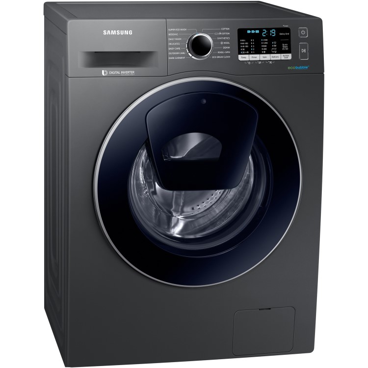 Samsung WW90K5410UX AddWash EcoBubble 9kg 1400rpm Freestanding Washing Machine - Graphite