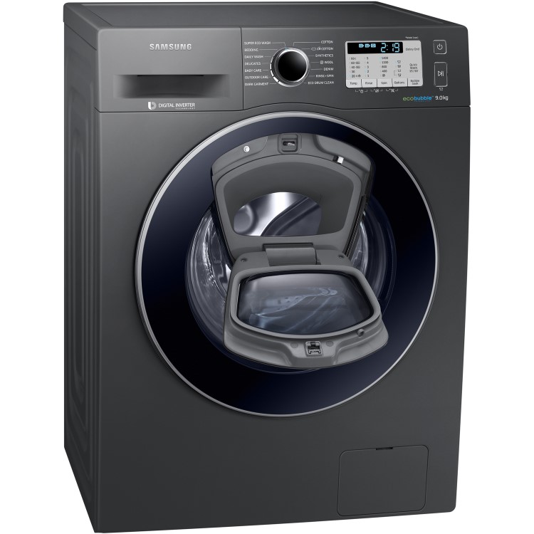 GRADE A2 - Samsung WW90K5413UX AddWash 9kg 1400rpm Ecobubble Freestanding Washing Machine Graphite