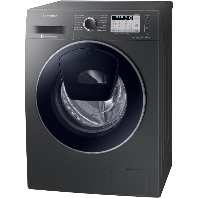GRADE A2 - Samsung WW90K5413UX AddWash 9kg 1400rpm Ecobubble Freestanding Washing Machine Graphite