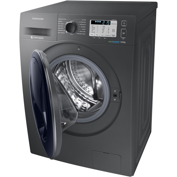 GRADE A2 - Samsung WW90K5413UX AddWash 9kg 1400rpm Ecobubble Freestanding Washing Machine Graphite
