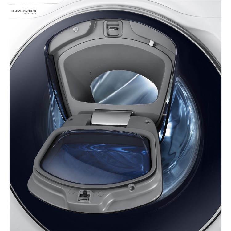 Samsung WW90K7615OW AddWash/ EcoBubble 9kg 1600rpm Freestanding Washing Machine-White