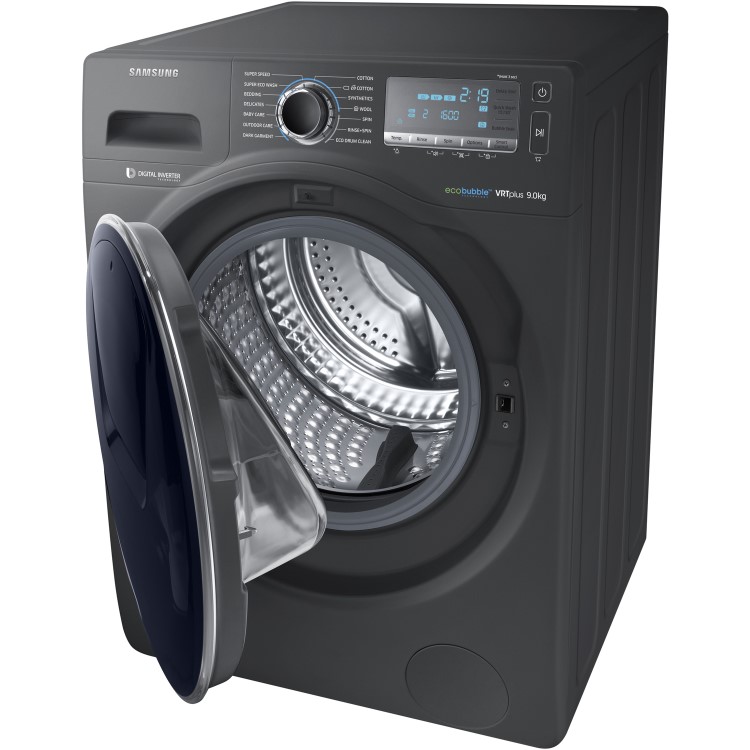 Samsung WW90K7615OX 9kg AddWash/ EcoBubble 1600rpm Freestanding Washing Machine - Graphite