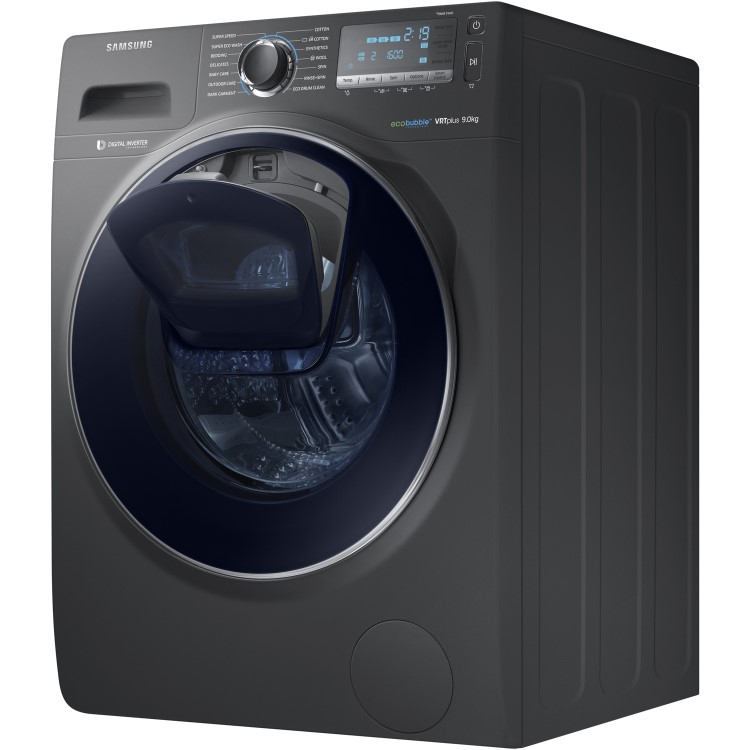 Samsung WW90K7615OX 9kg AddWash/ EcoBubble 1600rpm Freestanding Washing Machine - Graphite
