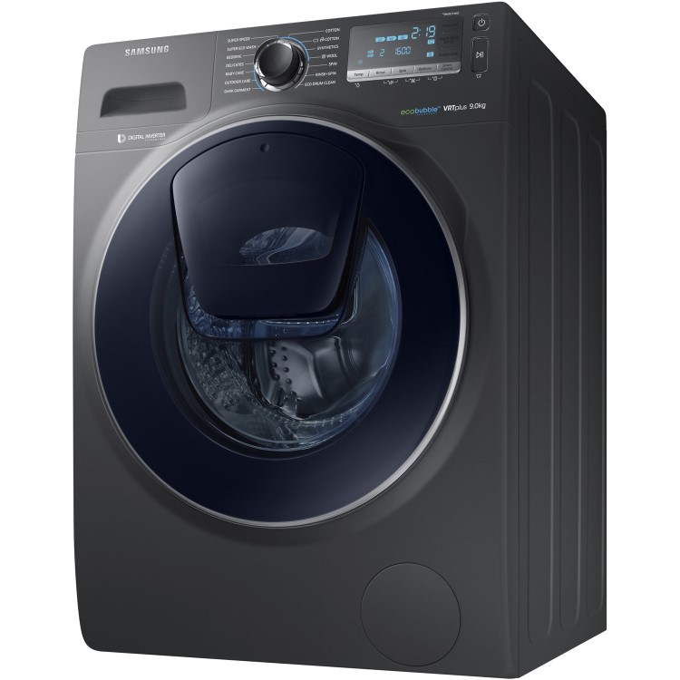 Samsung WW90K7615OX 9kg AddWash/ EcoBubble 1600rpm Freestanding Washing Machine - Graphite