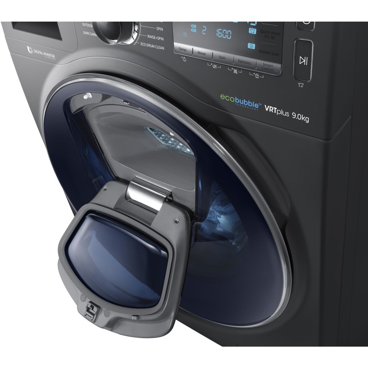 Samsung WW90K7615OX 9kg AddWash/ EcoBubble 1600rpm Freestanding Washing Machine - Graphite
