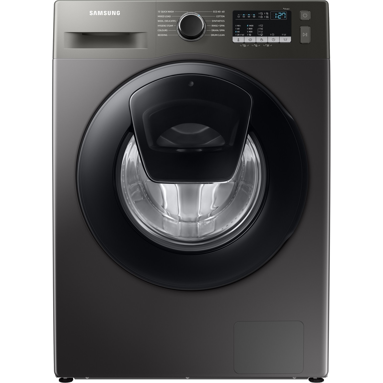 Samsung ecoBubble 9kg 1400 Spin Freestanding Washing Machine - Graphite